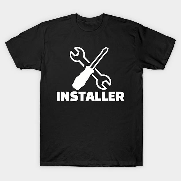 Installer T-Shirt by Designzz